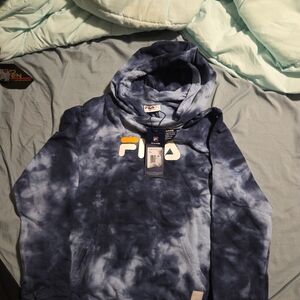 Fila Gray Tie-Dye Hoodie